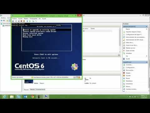 Instalar CentOS 6.4 en Hyper-V