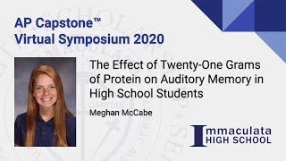 The Effect of Twenty-One Grams of Protein on Auditory Memory in High School Students