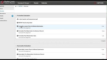 How to submit lesson plans to CANVAS for Formative Observations
