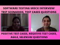 Software Testing Test Scenarios| Test Cases Interview| Real Time Scenarios| Agile, Manual, Selenium