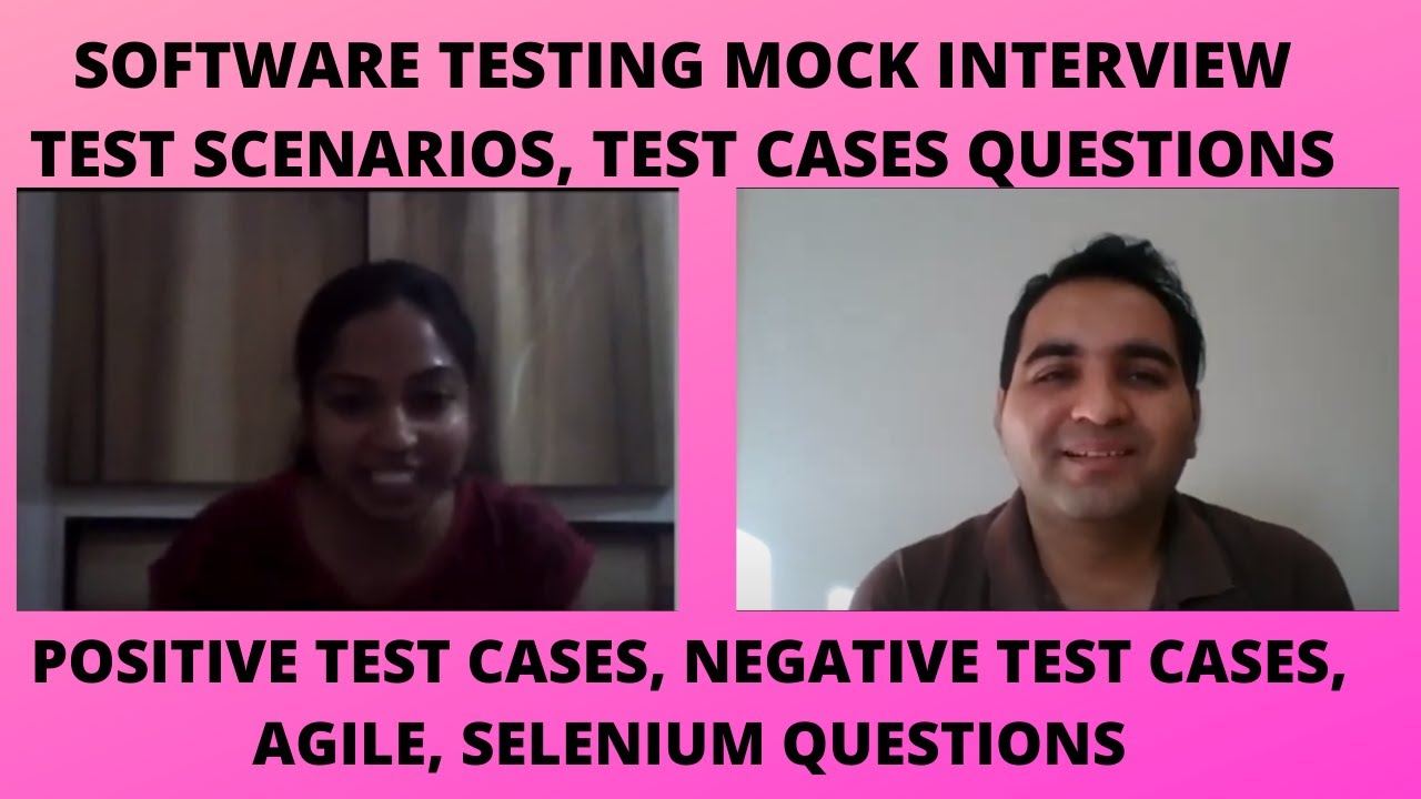 Software Testing Test Scenarios| Test Cases Interview| Real Time ...