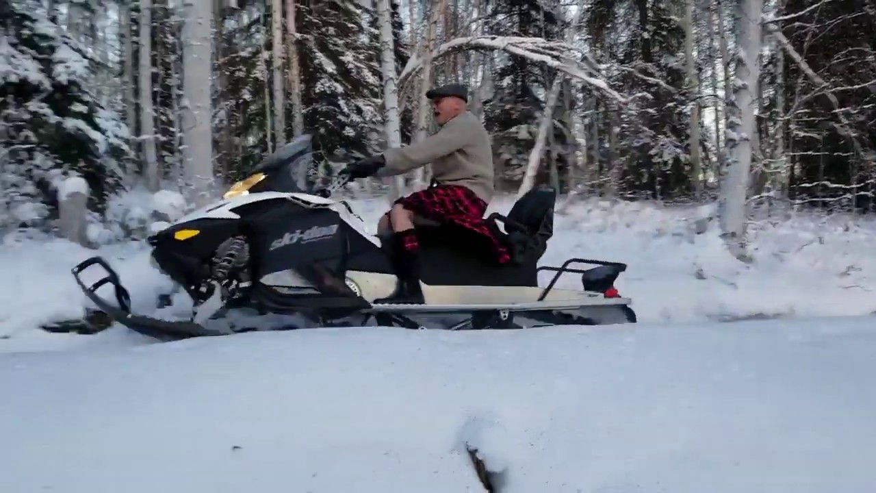 Snowmobile in a kilt?  Yes!  Only with UT Kilts