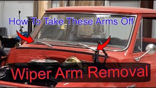 C10 WIPER ARM REMOVAL