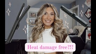 Testing out the TYMO AIRFLOW 2 in 1 Curler and Straightener umm heat damage free?!?!!!