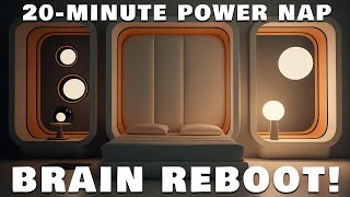 20 Minute Brain Reboot - Power Nap Binaural Beats Session With 15 Min Sleep Onset Segment