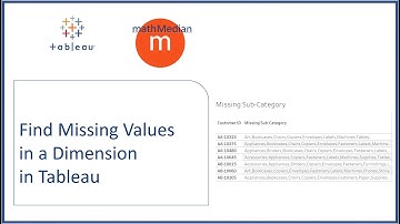 Tableau - Find Missing Values in a Dimension