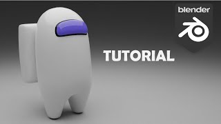 How to make 3D Among Us game character in Blender 2.9 in 5 minutes - Blender Tutorial