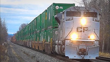 CP Air Force Unit W DPU Alright! On Fast CSX Train