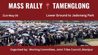 Thousands protest in Tamenglong District to ‘Release 6 Naga Hostages Immediately’. #manipurnews