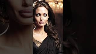 Angelina jolie looking gorgeous in saree viralvideo fashion angelinajolie art ytshorts
