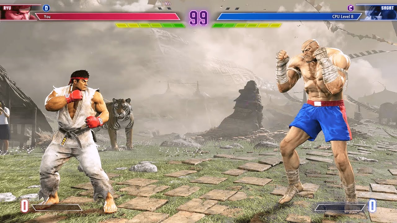 Ryu vs Sagat (Hardest) - Street Fighter 6. | Epic Battle