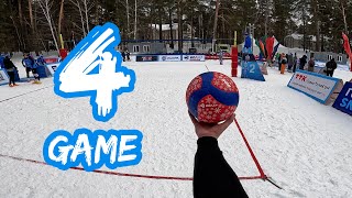 Снежный волейбол от первого лица | Международный турнир «Горячий снег» | Dream Team vs SAMURAI