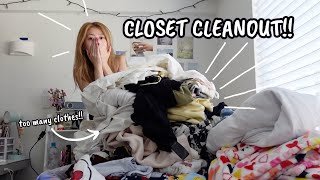 CLEAN MY CLOSET WITH ME!!