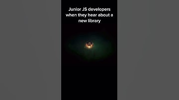 Junior JS Developers When a New Library is Out #programming #coding #softwareengineer