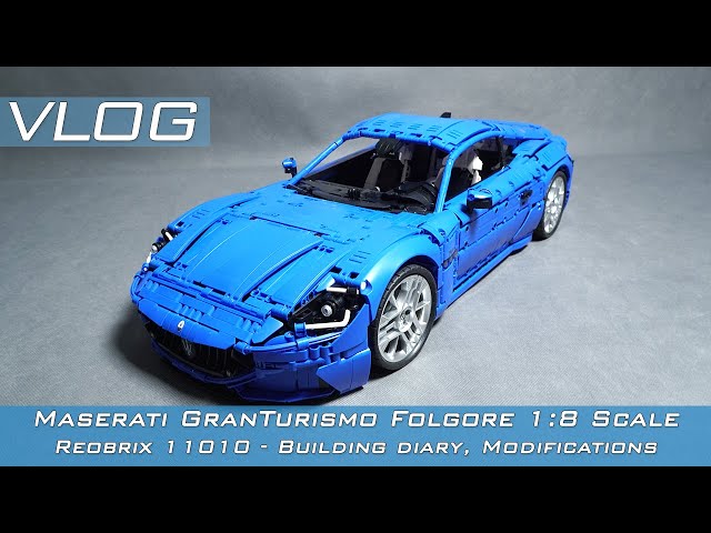 Reobrix 11010 Maserati GranTurismo Folgore 1:8 scale. Building