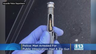 Man Arrested For Public Intoxication In Vacaville Had Zip Gun, Officers Say