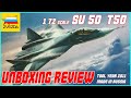 ZVEZDA 1/72 PKA FA SU-50(T-50) UNBOXING REVIEW