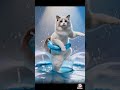 Hydro-Ballerina Disaster: Ragdoll Cat Dancing in Water Skirt
