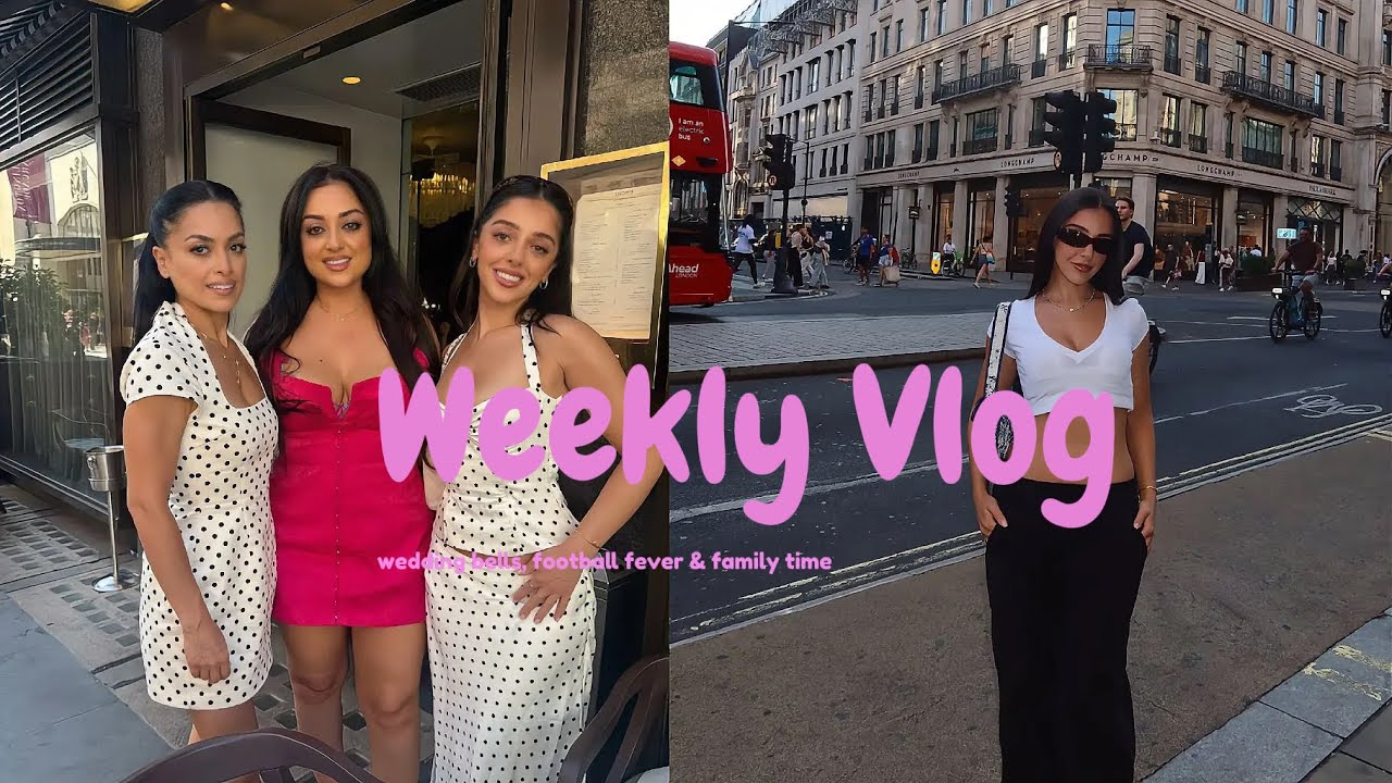 Thumbnail for weekly vlog (july) ♡ wedding bells, football fever & family time