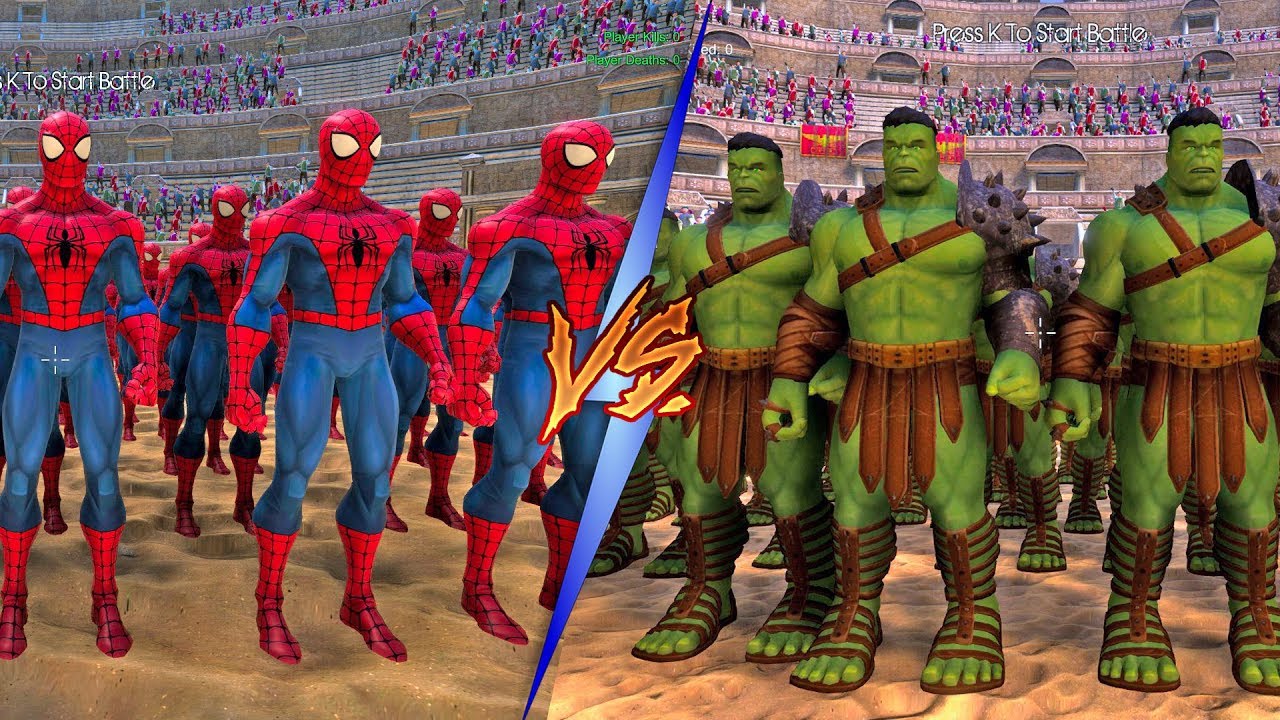 Spiderman Vs Hulk Epic Battle Challenge Who Will Win Ultimate Epic Battle Simulator Gameplay Steemit