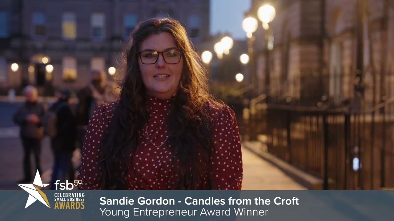 FSB Awards 2024 - Scotland - Young Entrepreneur Award Winner - Sandie Gordon, Candles from the Croft