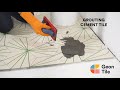 How to grout cement tile