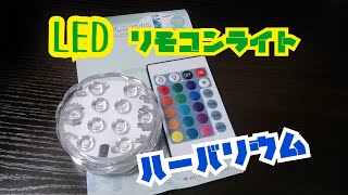 LED防水ライト　ハーバリウム