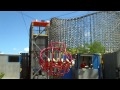 Jesscia and Jordan riding the Sling Shot at Kings Island