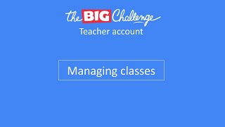 Managing classes