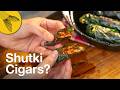 Shutkir Bora—Chalkumro Pataye | Loitta Shutki Cigars in Ashgourd Leaf » Bengali Recipe