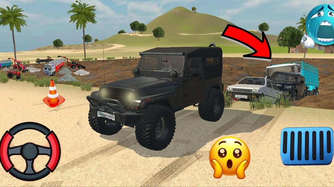 Harvestar stuck mud in tractor truck and rescue in the harvestar #indianvehiclessimulator3dvideos 