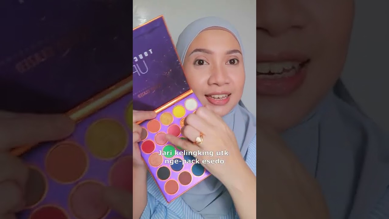 Pakai eyeshadow dengan jari