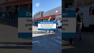 Crowd Gathers At Home Depot Over Border Patrol Presence