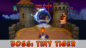 Warp Room 1 Boss: Tiny Tiger • Crash Bandicoot 3 N. Sane Trilogy • 108% Walkthrough • Pt 6