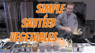 Simple Sautéed Vegetables 'Scampi Style' | Zucchini & Squash w/ Garlic & Thyme