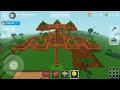 Furnished huts in the air - Block Craft 3d: Building Game