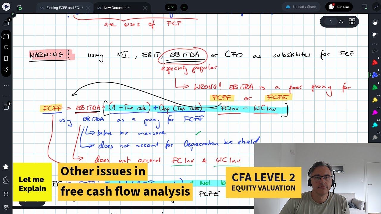 Other issues in free cash flow analysis (for the CFA Level 2 exam ...