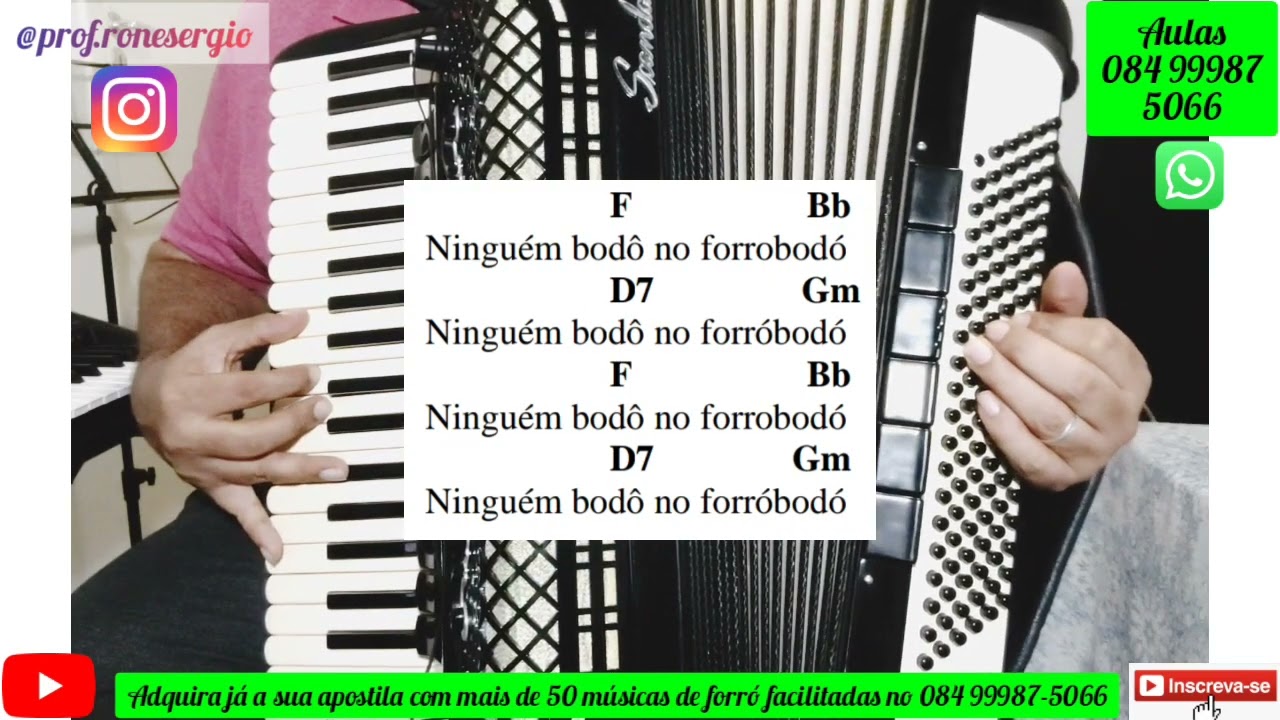 Como Tocar na Sanfona a Música 