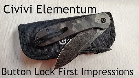 Civivi Elementum Button Lock First Impressions
