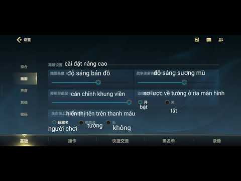 Video LMHTTCTQ Việt hóa cài đặt (Setting) Tốc chiến Trung... - youtube