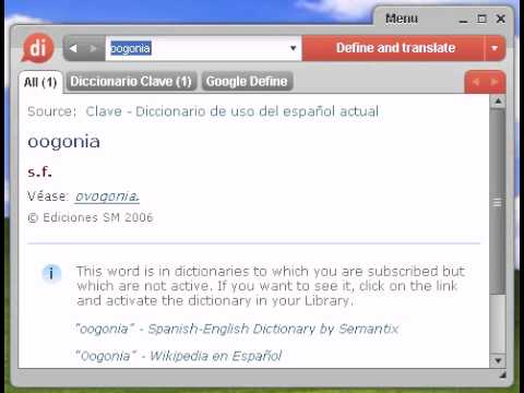 Definición de oogonia