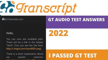 GoTranscript Audio test answers Feb 19th, 2022 | Audio test GoTranscript.com |