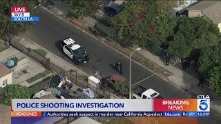 Lapd Officer Shoots Person Allegedly Armed With Chains In Watts