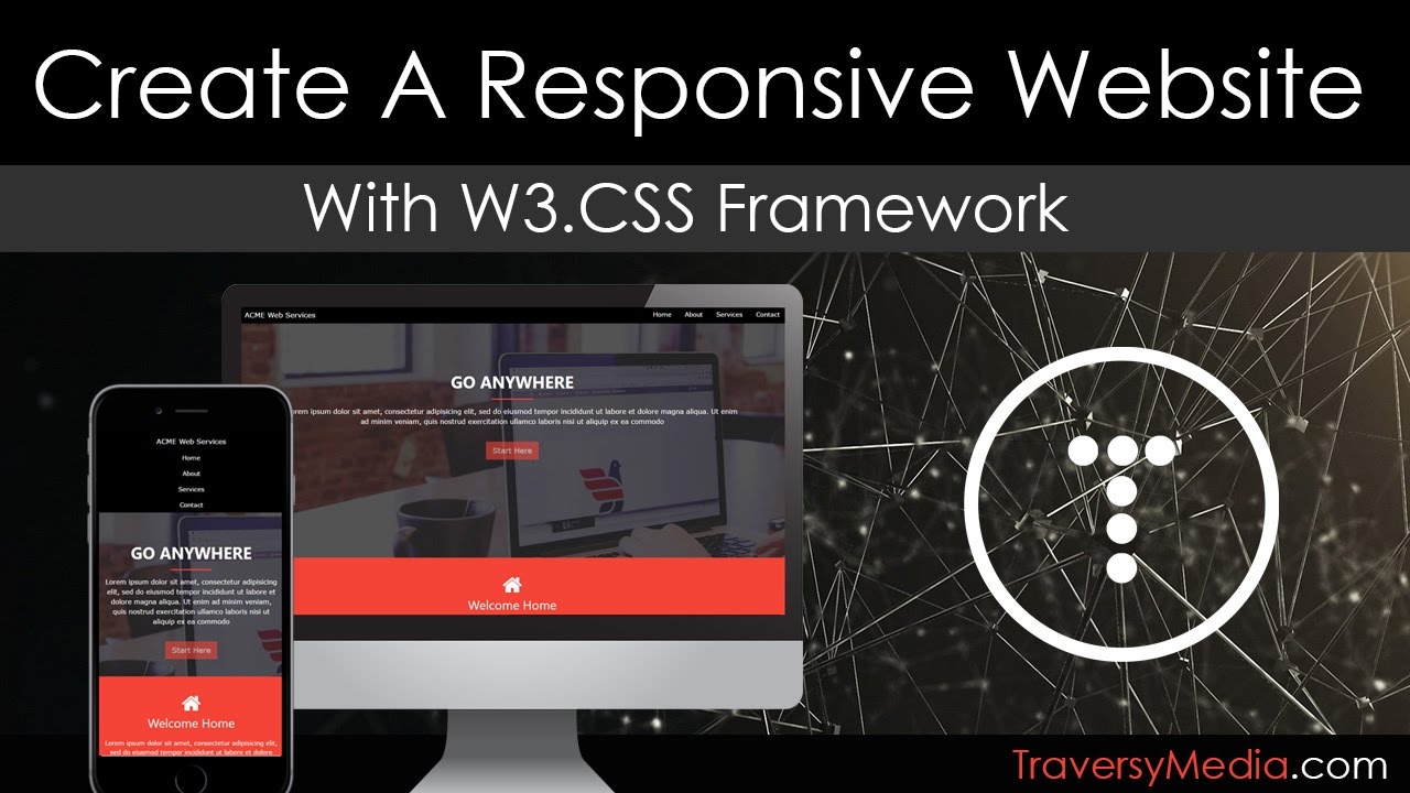 create-a-responsive-website-with-the-w3-css-framework-youtube