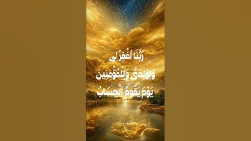 رَبَّنَا اغْفِرْ لِي وَلِوَالِدَيَّ وَلِلْمُؤْمِنِينَ يَوْمَ يَقُومُ الْحِسَابُ #دعاء#duâ #أذكار