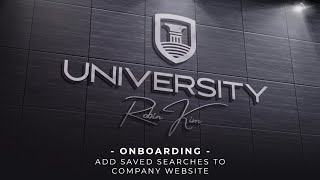 Add Saved Searches to your Company Website