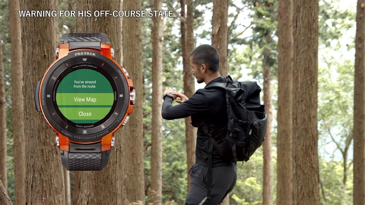 Casio Pro Trek Smart, une montre GPS avec des cartes en couleurs