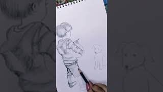 #how make easy pencil drawing#best sketch #easy boy sketch