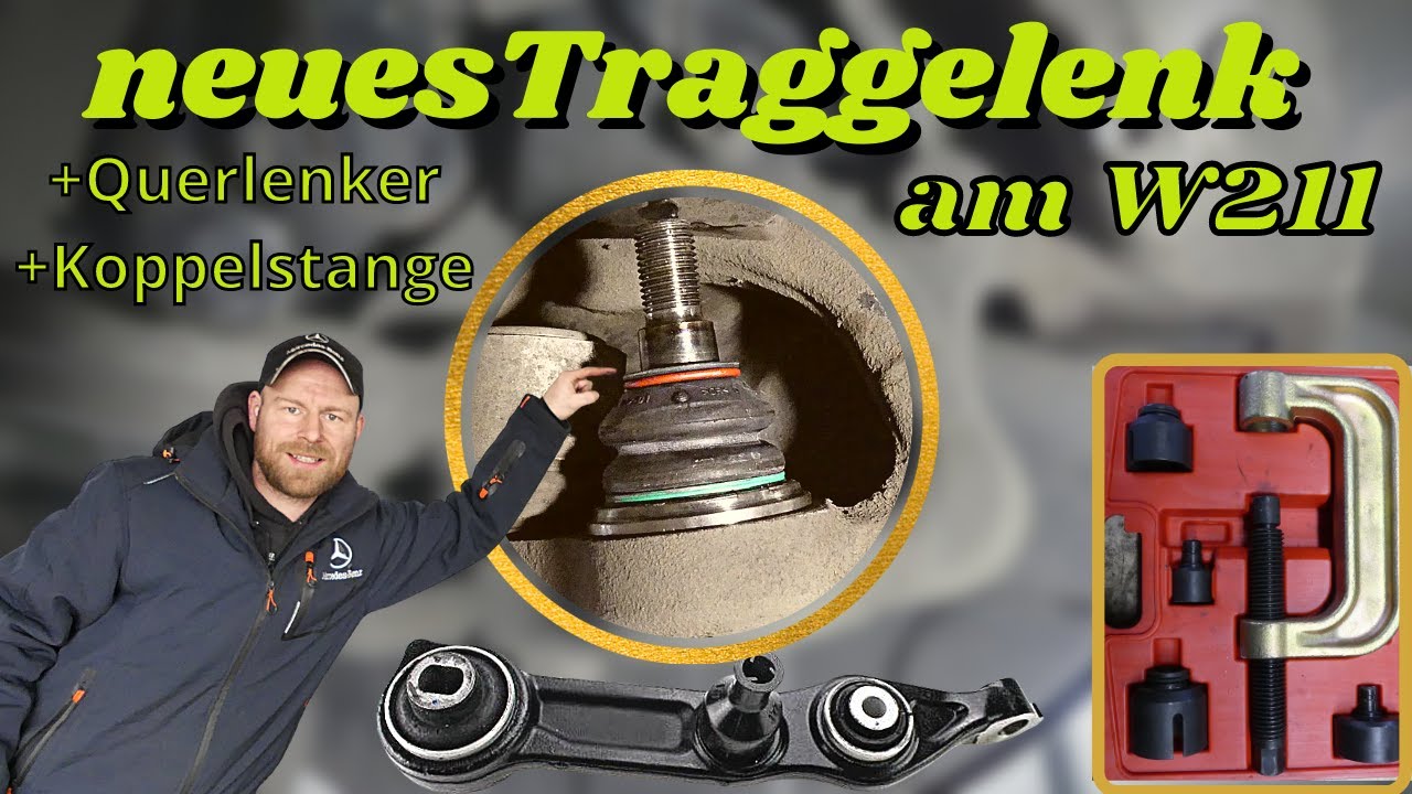 neues Traggelenk für den Mercedes W211 | direkt am Fahrzeug tauschen + Querlenker | MB Youngtimer