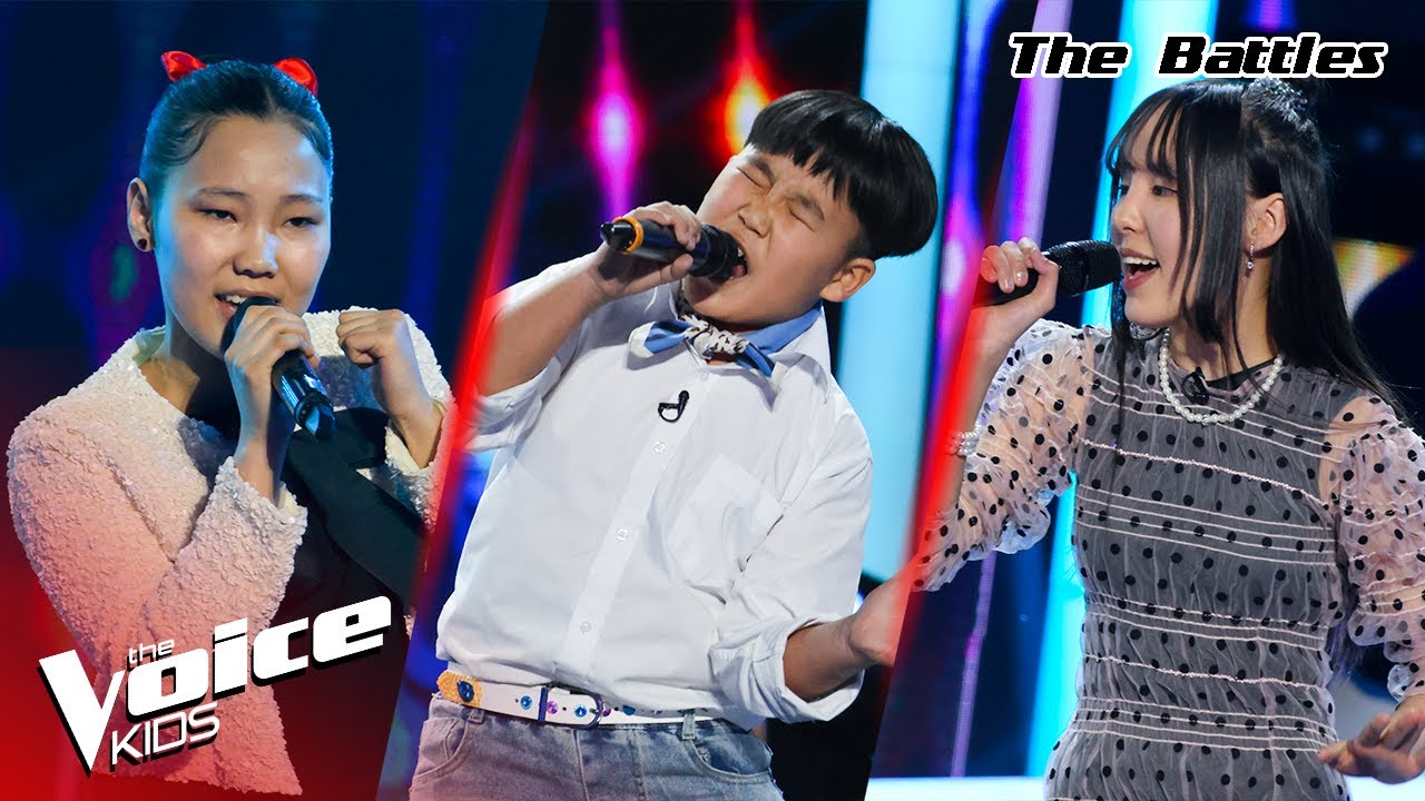 O.Naranzul VS. N.Ariunbolor VS. B.Garid - "She's A Lady" -The Battles - The Voice Kids Mongolia 2024